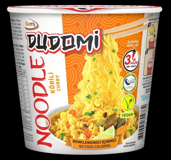 DUDOMI NOODLE CURRY 60gr, 24und